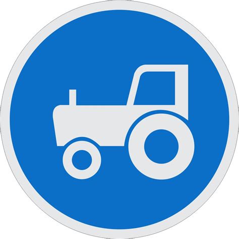 agricultural vehicles  road sign  road signs
