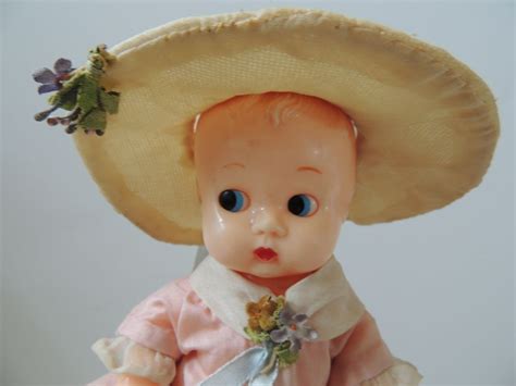 ideal 8 hard plastic doll from handtoheartantiques on ruby lane