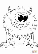 Coloring Monster Pages Cute Cartoon Monsters Printable Print Halloween Drawing Color Caterpillar Hungry Kids Very Colorings Supercoloring Logo Everfreecoloring Getdrawings sketch template