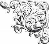 Clipart Filigree French Clip Clker Sas Shared sketch template