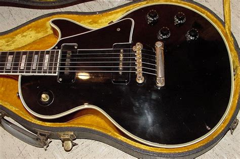 gibson les paul custom guitar info black beauty fretless  electric vintage
