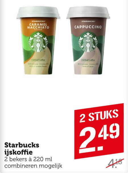 starbucks ijskoffie folder aanbieding bij coop details