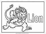 Coloring Pages Animal Lion Monkey sketch template