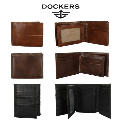 dockers mens synthetic leather wallet ebay