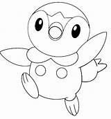 Piplup Colorare Disegni Disegnidacolorareonline sketch template
