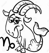 Capricorn Coloring Astrology Zodiac Horoscope Cartoon Illustrations Designlooter Tell Goat Sea Sign Illustration Clipart 1189 1300px 19kb Drawings Graphics sketch template