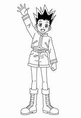 Gon Killua Coloringonly Coloringhome Colorironline Coloringgames sketch template