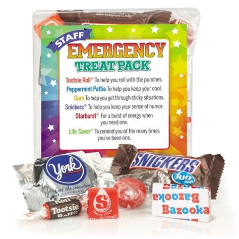 staff emergency treat pack printable