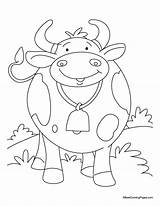 Coloring Cow Pages Princess Colouring Kids sketch template
