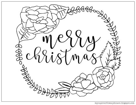 cup overflows christmas coloring pages