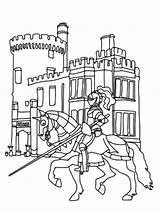 Coloring Pages Castles Knights Printable Boys Bright Colors Favorite Color Choose Kids sketch template