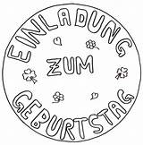 Ausmalen Einladung Malvorlage sketch template