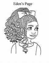 Afro Hair Getdrawings Edens Colorings sketch template