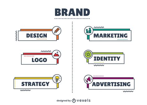 brand elements infographic design vector