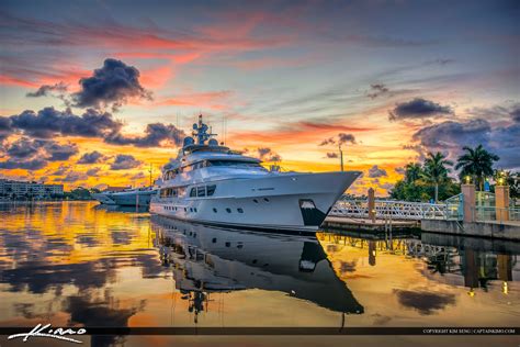 palm harbor marina sunrise west palm beach florida hdr photography