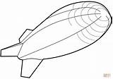 Coloring Airship Blimp Pages Drawing Template Goodyear Printable Air Clipart Hot Balloons Getdrawings Clipartmag Simple Categories sketch template