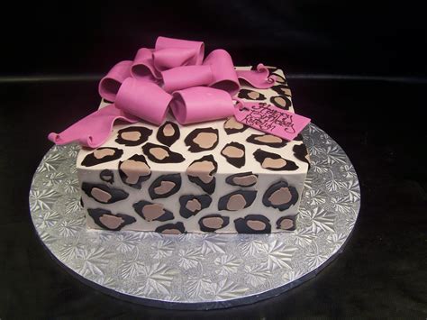 leopard print gift boxdessert works