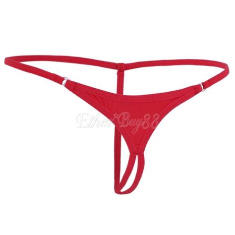 womens lingerie micro thong crotchless soft knickers g string bikini