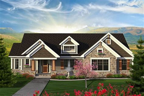 plan ah  bed craftsman ranch  charm craftsman style house plans craftsman house