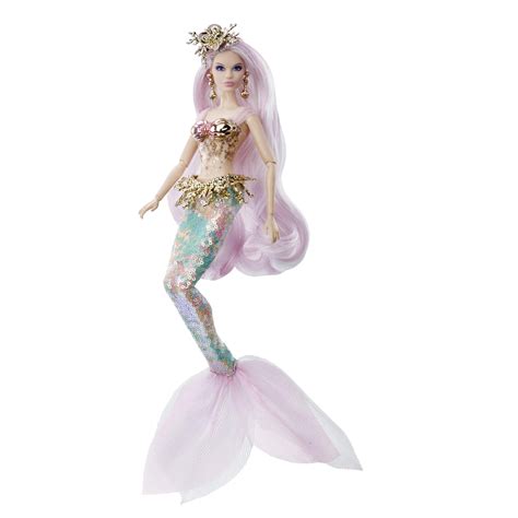 barbie collector mermaid enchantress fantasy doll  pink hair