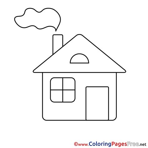 printable coloring pages houses house   wilderness coloring page