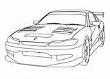 Silvia S15 Nissan Coloring Spec Wecoloringpage sketch template