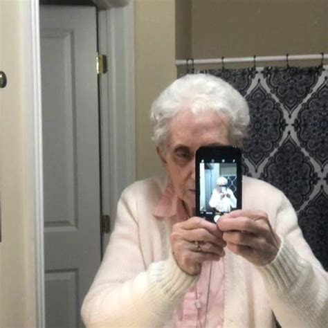 this grandma taking her first selfie r oldpeoplefacebook