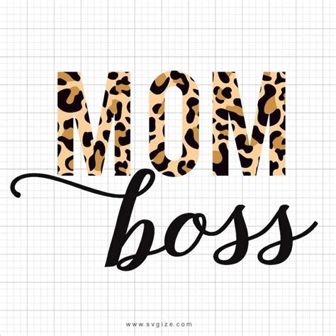 Mom Boss Svg Cut File Dxf Cut File Clipart Printable Etsy