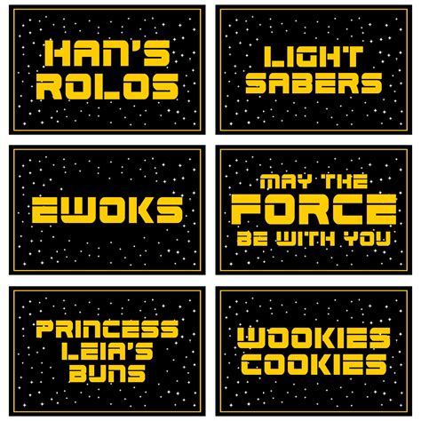 star wars labels    printables printablee