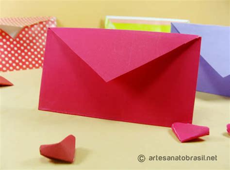 Como Fazer Envelope De Carta Com Dobradura De Coração Diy