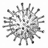Influenza Antigen Virus Sketch sketch template