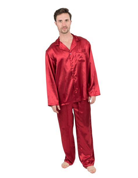 leveret mens satin pajamas christmas  piece pajama set size small xxx large red xx large