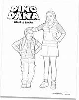 Dana Dino sketch template
