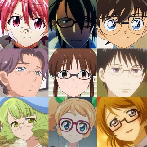 101 anime characters with glasses anime amino
