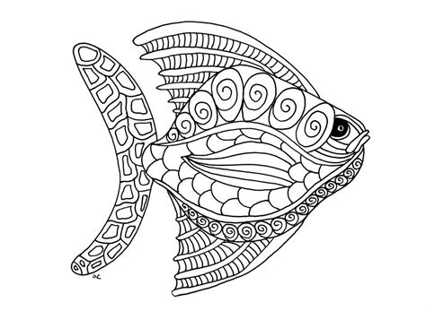 mandala fish coloring pages hannah thomas coloring pages