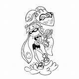 Splatoon Coloring Pages Books Printable Categories Similar Gif sketch template