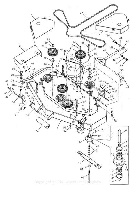 ferris   mower deck pcz parts diagram   mower deck complete