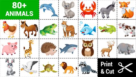 printable animal cards printable cards
