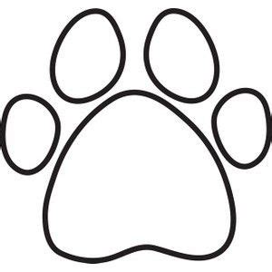dog paw template paw print baby animal drawings clip art