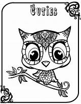 Coloring Baby Color Print Owl Owls Pages Sheet Denis Magdalena 2nd November sketch template