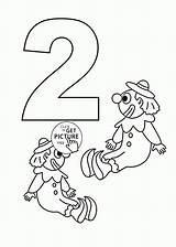 Counting Wuppsy Alphabet Coloriage sketch template
