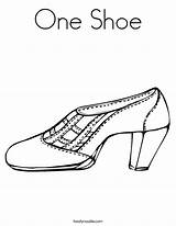 Schuhe Ausmalbild sketch template