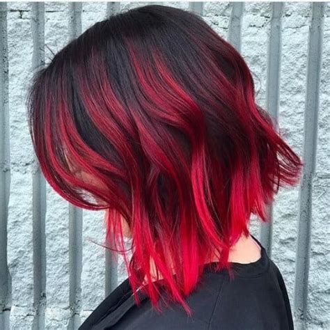 black  red ombre hair pics dadevil deyyam