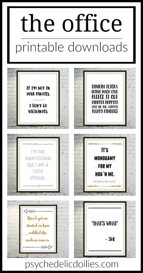 office printable art quotes psychedelic doilies