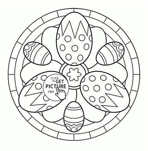 printable easter egg mandala coloring pages pics color pages