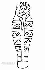 Mummy Coloring Pages Sarcophagus Drawing Kids Printable Egyptian Template Print Coffin Mummies Egypt Ancient Cool2bkids Drawings Process Templates Mummification Sketch sketch template
