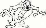 Devil Tasmanian Looney Tunes Cricut Teufel sketch template