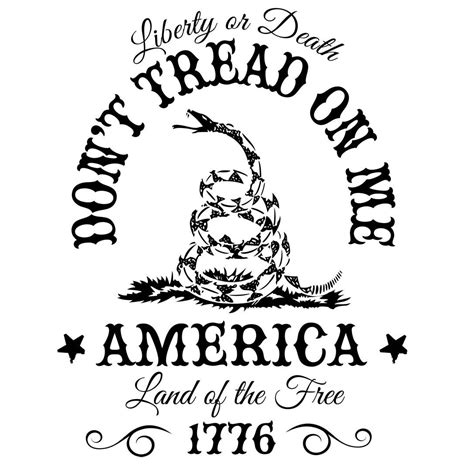sticker dont tread   patriotic tattoos silhouette projects