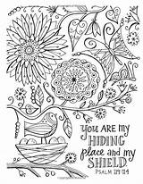 Coloring Pages Bible Adult Adults Christian Verse God Scripture Religious Printable Sheets Books Color Book Thank Colouring Promises Verses Hiding sketch template