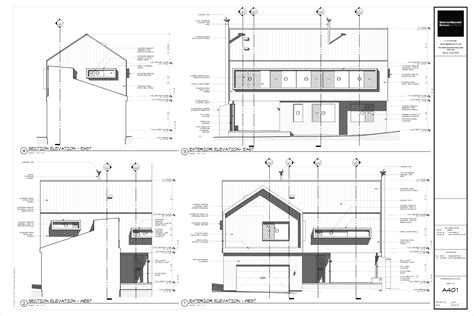 cabin project technical drawings life   architect
